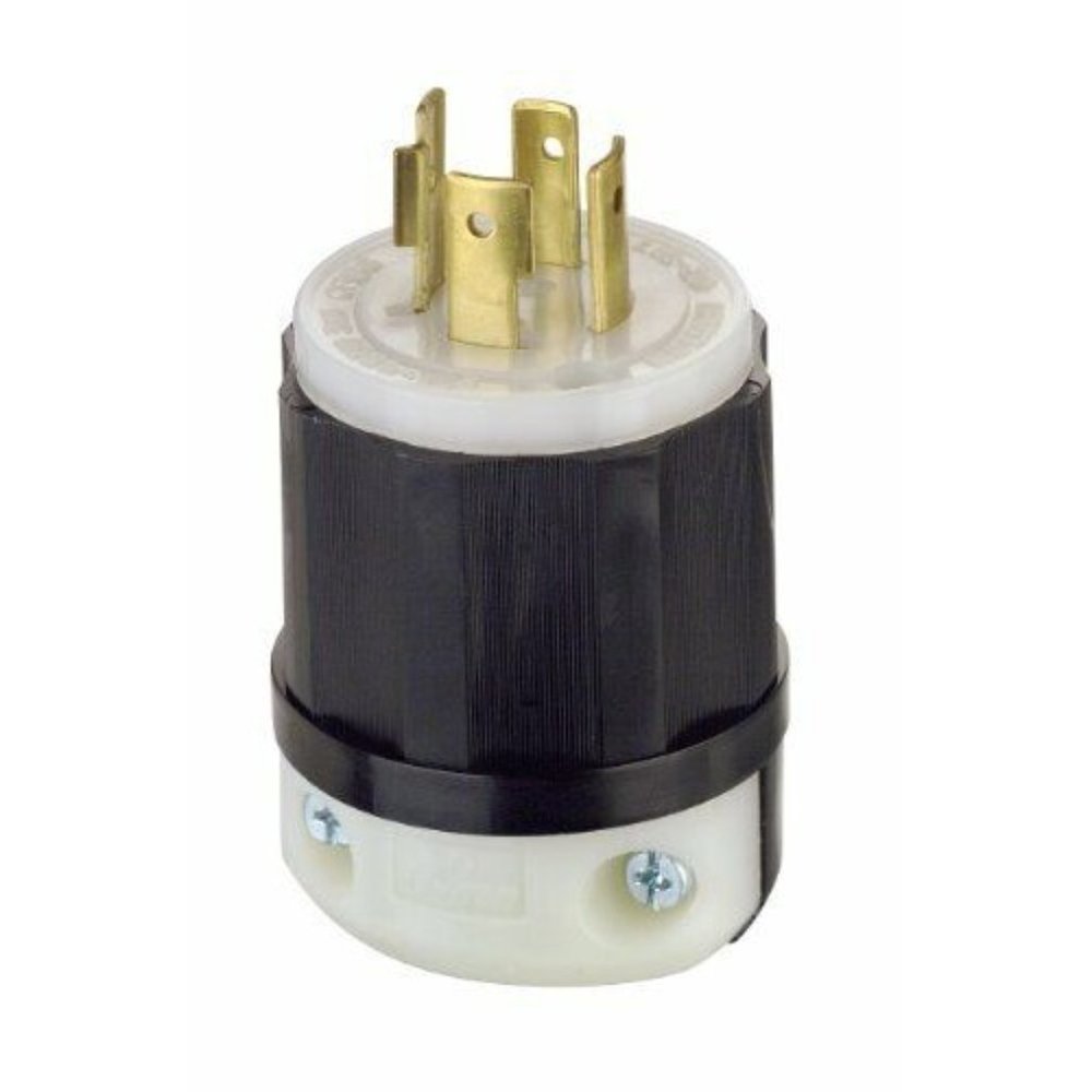 LEVITON 2431 4WIRE 3PH 20A , 480V 30A BLACK GROUND LOCKING PLUG NEW IN BOX